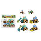 Brinquedo Infantil Kit Carrinho Dinossauro Coloridos  Monta E Desmonta