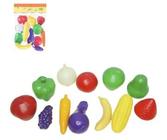 Brinquedo Infantil Kit Frutas E Legumes 12 peças