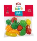 Brinquedo Infantil Kit Frutas e Verduras Tateti Calesita 12 Itens