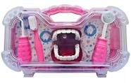 Brinquedo Infantil Maleta Grande Kit Dentista Boca Articulada - Paki Toys 1270