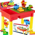 Brinquedo Infantil Mesa Criativa Didática Blocos De Montar