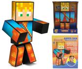 Cartela 10 Boneco Articulado Minecraft My Home + 2 Blocos - Smart Bracelet  - Bonecos - Magazine Luiza