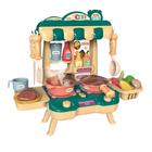 Brinquedo Infantil Mini Cozinha 34 Peças Verde Casa Encantada Zippy Toys - 9283