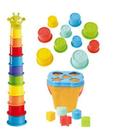 Brinquedo Infantil Montar Brincar Torre Giraffe Tower Bebê - Maptoy