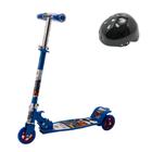 Brinquedo Infantil Patinete Dobrável Compacto Mais Capacete