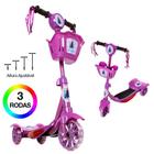 Brinquedo Infantil Patinete Frozen Scooter 3 Rodas Com Cesta