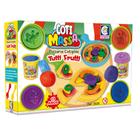 Brinquedo infantil Pizzaria de Massinha Coti Massa Tutti Frutti + Acessórios de Cozinha +3 Anos Cotiplas - 2638