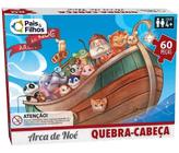 Brinquedo Infantil Quebra Cabeça Arca De Noé Premium 60 Pçs