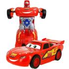 Brinquedo Infantil Transformers Carro Vira Robo Luz E Som - Europio