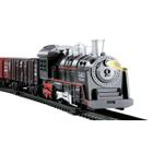 Brinquedo Infantil Trem Ferrorama Locomotiva Trenzinho Criança Com Luz E Som Menino Menina 14 Peças Importway