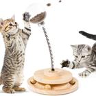 Brinquedo interativo para alimentadores de gatos Kelutd Cat Toys Tower of Tracks