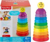 Brinquedo Interativo Para Bebês Torre de Potinhos Coloridos - Coordenação Motora - Fisher Price - Mattel - W4472