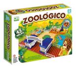 Brinquedo Jogo de Montar Infantil Meu Zoológico com Animais 43 peças Brinquedo Educativo Pedagógico