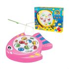 Brinquedo Jogo Recreativo Dia De Pesca Toca Música Pescaria 8 Peixinhos 2 Varas Cores Sortidas Polibrinq - PB508