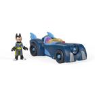 Brinquedo Jovens Titãs Robin e Batmovel Imaginext Dtm82