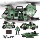 Brinquedo JOYIN Helicóptero Militar Jumbo 10 em 1 com Som e Luz Realistas
