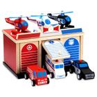 Brinquedo Kids Playset para desfrutar da estação de resgate com veículos 3 ou mais