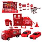 Brinquedo Kit Bombeiro Quartel Equipe de Resgate Completo - Company Kids