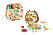 Brinquedo Kit Cozinha 21 PÇS Mini Maleta Com Bolsa de Ombro