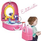 Brinquedo Kit Esteticista Mochilinha Maleta 19 Peças 9719 - Candide