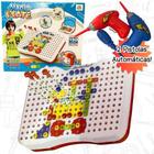 Brinquedo Kit Infantil Ferramentas Parafusadeira E Furadeira