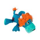 Brinquedo Kong para Cães Cozie Ultra Lucky Lion Azul e Laranja - Tamanho M