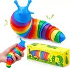 Brinquedo Lagarta/Lesma Fidget Slug Brinquedo Colorido Articulado Anti Estresse TIK TOK