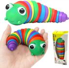 Brinquedo Lagarta/Lesma Fidget Slug Brinquedo Colorido Articulado Anti Estresse TIK TOK