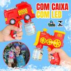 Brinquedo Lança Bolhas com Luzes - Trem e Caminhão Divertidos para Crianças - Toy King