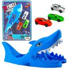 Brinquedo Lançador de carros com 3 carrinhos Tubarão shark - COMPANY KIDS