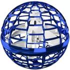 Brinquedo Lançador Spinner Flynova Bola Esfera Mini Azul