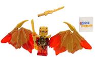 Brinquedo LEGO Ninjago Crystalized Kai Golden Dragon com espada de fogo