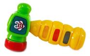 Brinquedo Martelinho Baby Colorido Musical Com Som E Luz - Wellmix