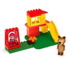 Brinquedo Masha e o Urso - Blocos Parque com Balanço