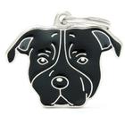 Brinquedo Medalha De Identificação Myfamily Friends Cão Amstaff Preto Mf80Black