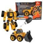 Brinquedo Megaformers Robô Trator Guardian Amarelo Multikids