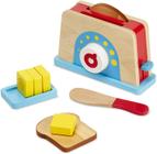 Brinquedo Melissa & Doug Torradeira Pão e Manteiga (9 pcs) - Madeira e Acessórios Cozinha