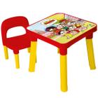 Brinquedo Mesa Cadeira Infantil Turma Monica e Personagens