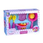 Brinquedo Miko Kit Cozinha Infantil com Utensílios de Plástico 12 Peças +3 Anos Cotiplas - 2545