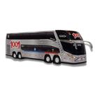 Brinquedo Miniatura Ônibus Viação 1001 Prata 1800 G7 Dd