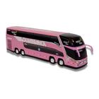 Brinquedo Miniatura Ônibus Viação Aguia Branca Rosa Dd