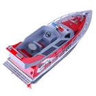 Brinquedo modelo Rc Remote Control Police Boat Patrol Craft