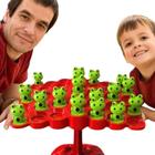 Brinquedo Montessori Balança Equilíbrio Sapo Árvore Crianças
