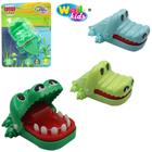 Brinquedo morde dedo mini jacare / crocodilo colors 8,5x6x4 cm na cartela - Weel kids