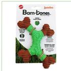 Brinquedo Mordedor para cachorro Osso X Bambone Maçã Verde P - Jamboa