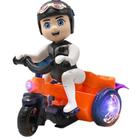 Brinquedo Moto Infantil Boneco Motocicleta Som E Luzes