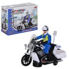 Brinquedo Motocicleta Policial Com Som e Luzes Bate e Volta.