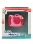 Brinquedo Musical Bebê Câmera Divertida Rosa Meninas 6m+