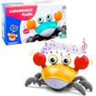 Brinquedo Musical Caranguejo Fujão Joe Sensor Indução Kids - Toy King