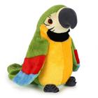 Brinquedo musical de pelúcia Parrot Talking Bird Green Wokex